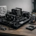 banco de pruebas para electrónica