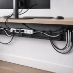 organizar cables escritorio