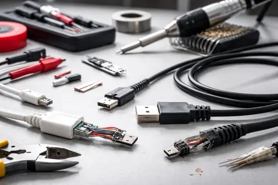 reparar cables USB