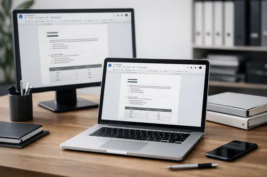 Google Docs sistema de documentación