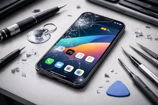 cristal roto pantalla funciona