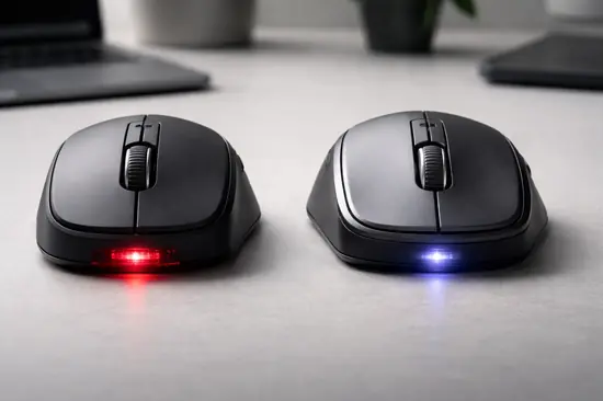 ratón óptico vs láser