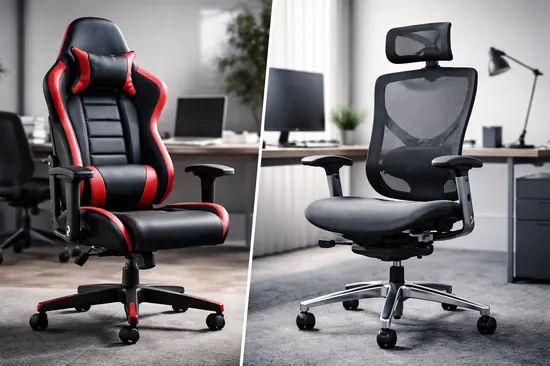 silla gaming vs silla de oficina ergonómica