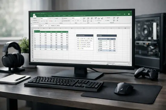 Fórmulas Matriciales en Excel: Guía de Optimización para Gamers