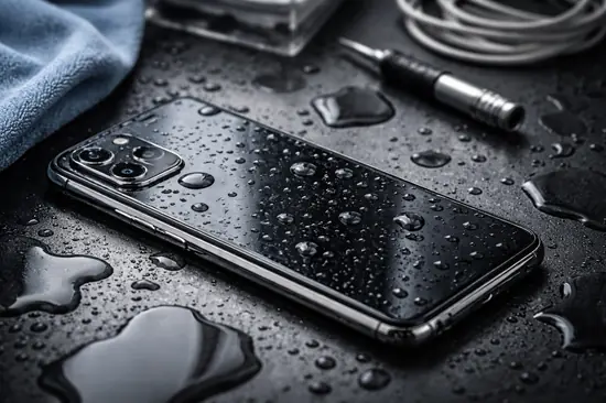 móvil mojado guía de emergencia