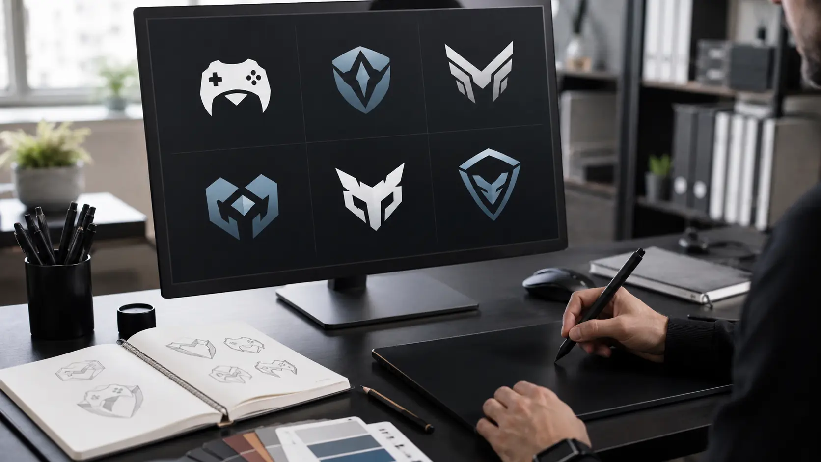 crear logo gaming